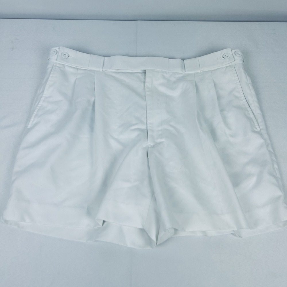 Boast USA Men's Size 38 White Preppy Tennis Adjustable Shorts